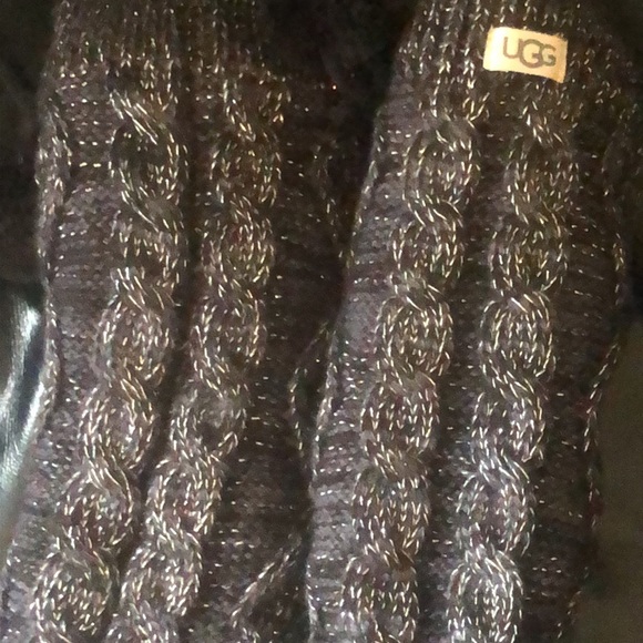 UGG Fleece Lined Pom Pom Socks Cozy Boot Cute Soft Womens Girls Glitter New - Picture 7 of 8